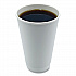 Paper Hot Cups, Double-Walled, 16 oz, White, 500/Carton (DW16HCUP)