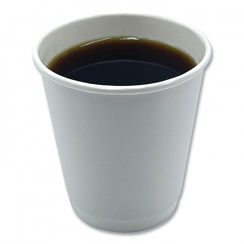 Paper Hot Cups, Double-Walled, 10 oz, White, 25/Pack (DW10HCUPPK)
