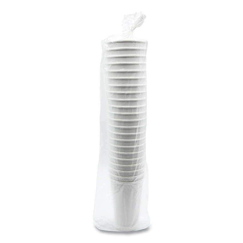 Paper Hot Cups, Double-Walled, 16 oz, White, 25/Pack (DW16HCUPPK)