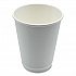 Paper Hot Cups, Double-Walled, 12 oz, White, 500/Carton (DW12HCUP)