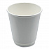 Paper Hot Cups, Double-Walled, 10 oz, White, 500/Carton (DW10HCUP)