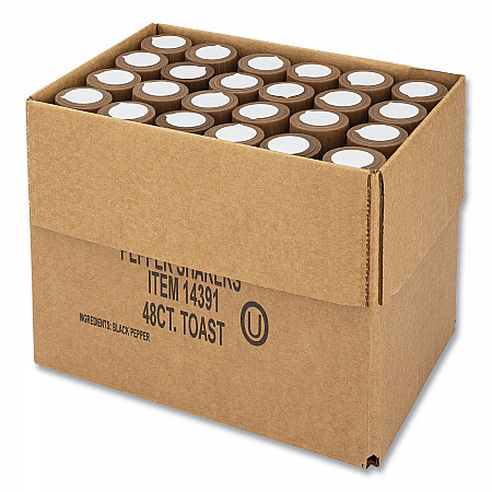 Pepper Shakers, 4 oz Shakers, 48/Carton (14391)