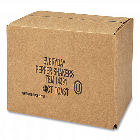 Pepper Shakers, 4 oz Shakers, 48/Carton (14391)