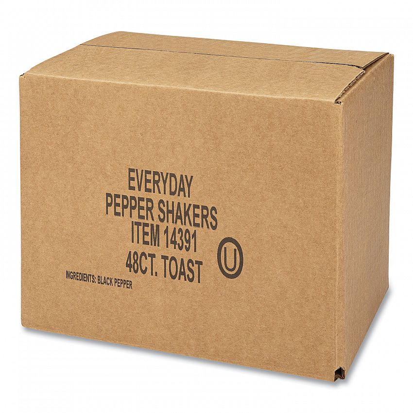 Pepper Shakers, 4 oz Shakers, 48/Carton (14391)