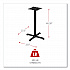 Alera Hospitality Series Single-Column Bases, 27.5