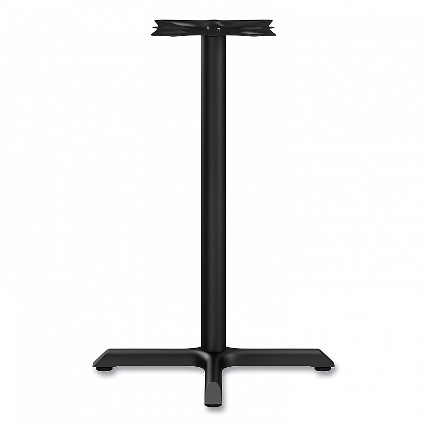 Alera Hospitality Series Single-Column Bases, 27.5" Diameter x 40.38"h, 300 lb Cap, Steel, Black (TBH423B)