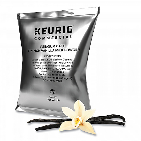 Premium Cafe Powders, Vanilla, 1 lb Bag, 12/Carton (9794)