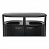 RESIST Dual Stream Waste and Recycling Container, 46 gal, Metal, Black (2184980)