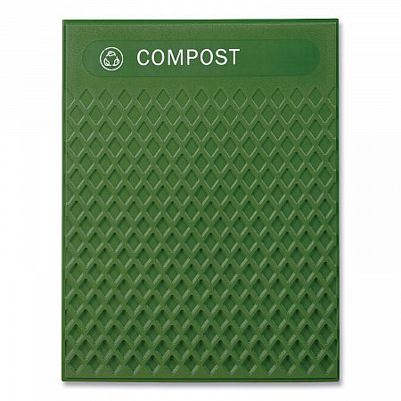 Medium Prelabeled Compost Waste Panels for Tailor and Landmark Series Containers, 20.72