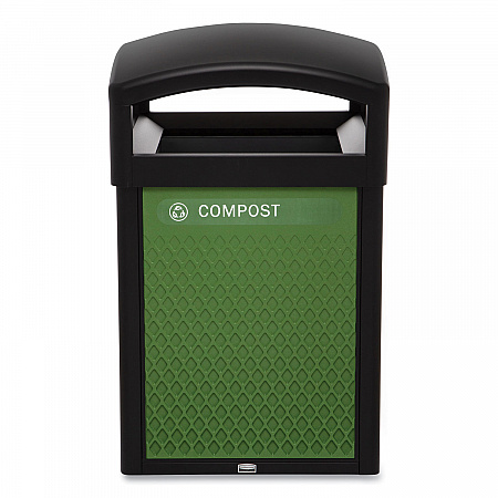 Medium Prelabeled Compost Waste Panels for Tailor and Landmark Series Containers, 20.72