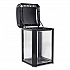 Landmark Series Classic Dome Top Container and Ashtray, 35 gal, Resin, Black (FG397001BLA)