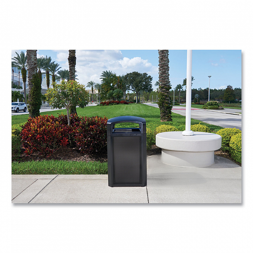 Large General Purpose Perforated Panels for Tailor and Landmark Series Containers, 20.72" x 0.5" x 34.33", Black, 4/Carton (2182676)