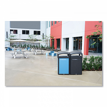 Large Prelabeled Recycled Waste Panels for Tailor and Landmark Series Containers, 20.72