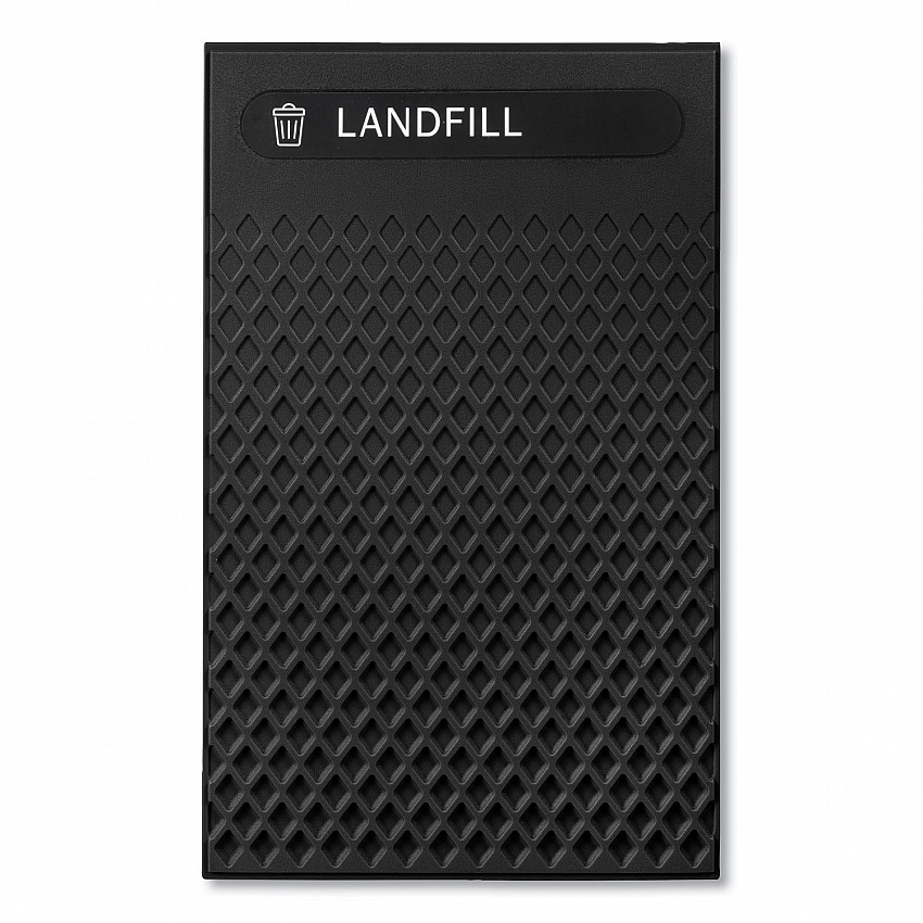 Large Prelabeled Landfill Waste Panels for Tailor and Landmark Series Containers 20.72" x 0.5" x 34.33", Black, 4/Carton (2182679)