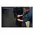 RESIST Dual Stream Waste and Recycling Container, 46 gal, Metal, Black (2184980)