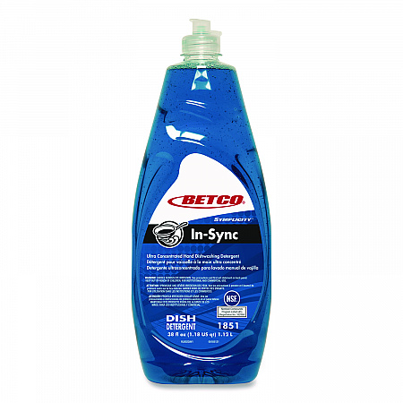 Symplicity In-Sync Hand Dishwashing Detergent, Fresh Ozonic Scent, 38 oz Bottle, 8/Carton (1851B900)
