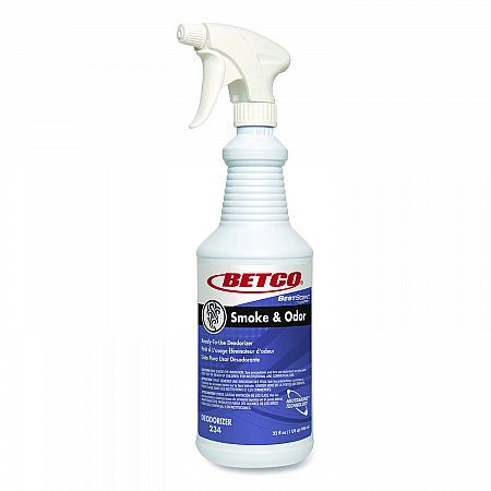 BestScent Smoke and Odor Eliminator, Various Floral/Fruit Scents, 32 oz Spray Bottle, 12/Carton (2341200)