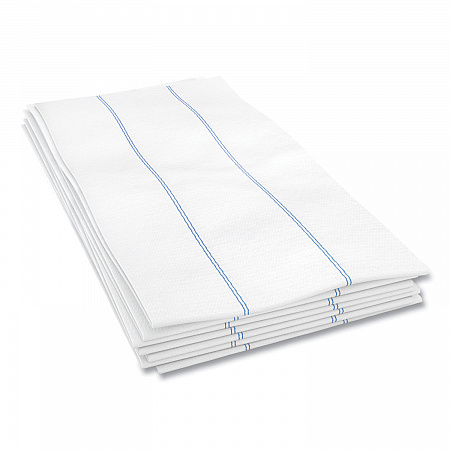 Tuff-Job Foodservice Towels, 1/4 Fold, 13 x 24, White/Blue, 72/Carton (W930)