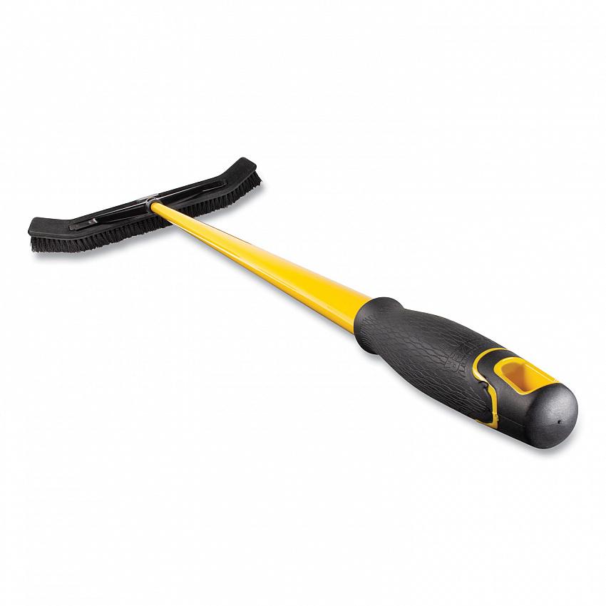 Maximizer Push-to-Center Broom, 24", Polypropylene Bristles, Yellow/Black (2186280)