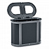 ENHANCE PILL Dual Stream Waste Receptacle, (2) 23 gal Capacity Bins, Metal, Umbra Gray/Pearl Gray (2172843)