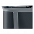 ENHANCE PILL Dual Stream Waste Receptacle, (2) 23 gal Capacity Bins, Metal, Umbra Gray/Pearl Gray (2172843)