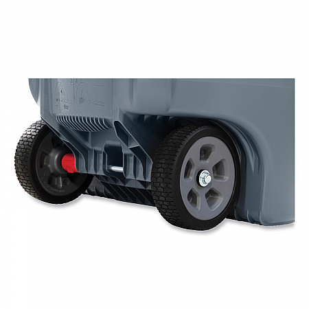 Vented Wheeled BRUTE Container, 32 gal, Plastic, Gray (2179403)