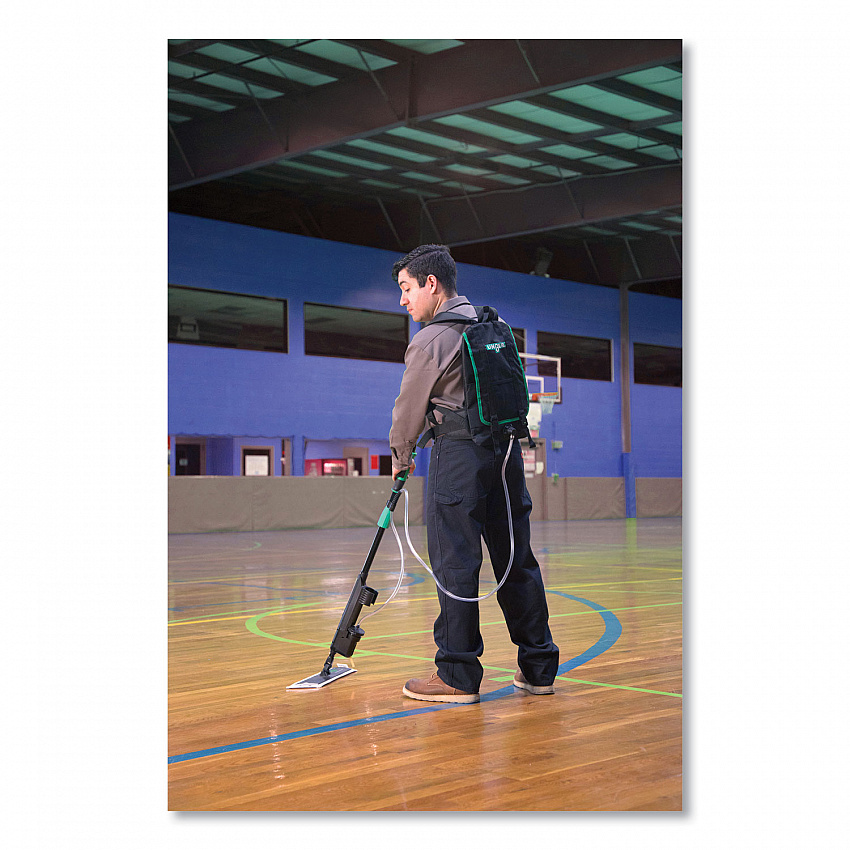 Excella Floor Finishing Kit, 20" Head, 48" to 65" Black/Green Plastic Handle (EFKT9)