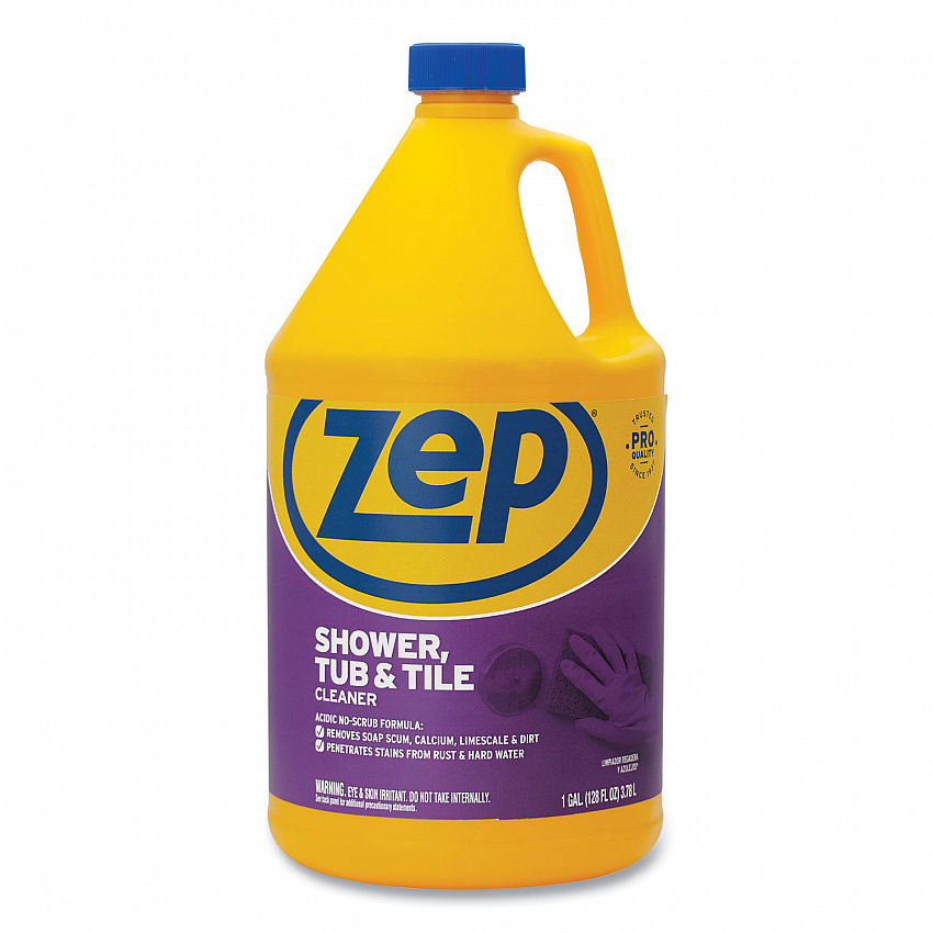 Shower Tub and Tile Cleaner, 1 gal, 4/Carton (ZUSTT128A)