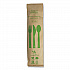 Bamboo Cutlery, Fork/Knife/Napkin/Spoon, Paper, Natural, 250/Carton (ASBBTN)