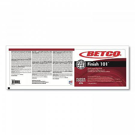Finish 101 Floor Finish, 1 gal Bottle, 4/Carton (6960400)