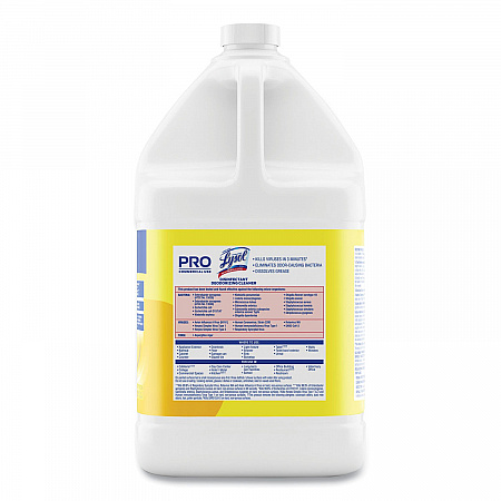 Disinfectant Deodorizing Cleaner Concentrate, Lemon Scent, 128 oz Bottle (99985EA)
