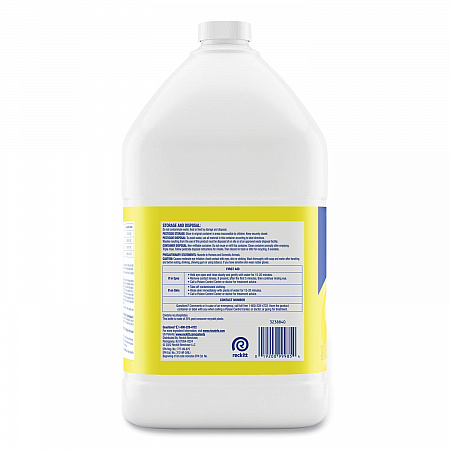 Disinfectant Deodorizing Cleaner Concentrate, Lemon Scent, 128 oz Bottle (99985EA)
