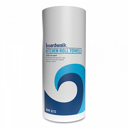 Kitchen Roll Towel, 2-Ply, 11 x 9, White, 85 Sheets/Roll, 30 Rolls/Carton (6272)