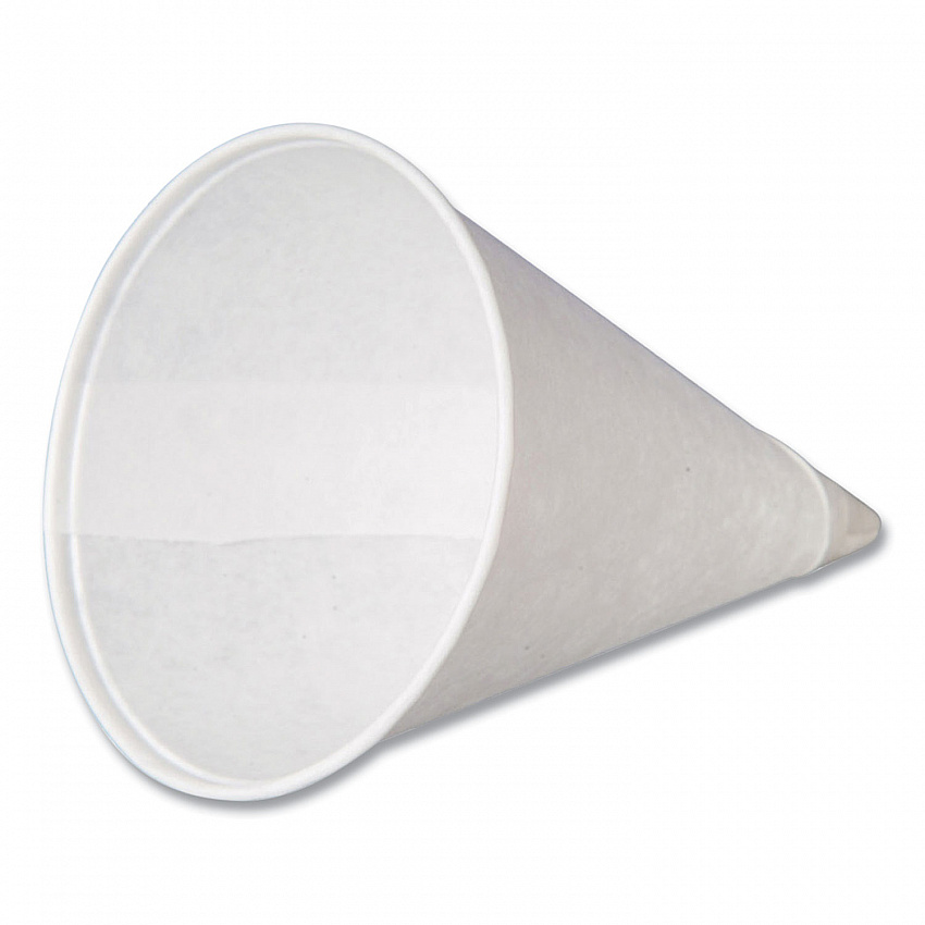 Paper Cone Cups, 4 oz, White, 5,000/Carton (CPCONE4)