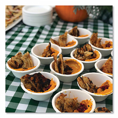 Vanguard Renewable and Compostable Sugarcane Bowls, 6 oz, White, 1,800/Carton (EPBL6NFA)