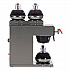 AXIOM DV-3 12-Cup Dual-Voltage Coffee Brewer with 3 Warmers, Silver/Black (387000008)