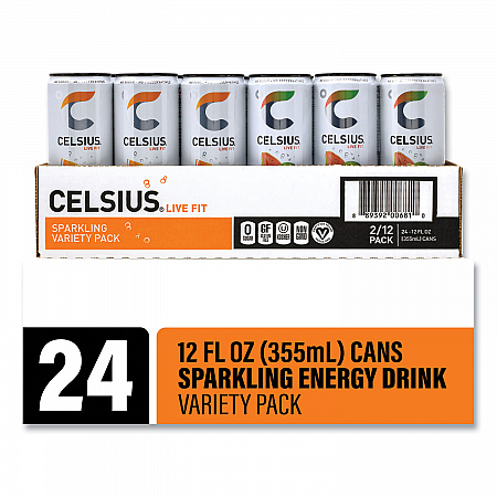 Live Fit Variety Pack, Kiwi Guava and Orange, 12 oz Can, 24/Carton (22002166)