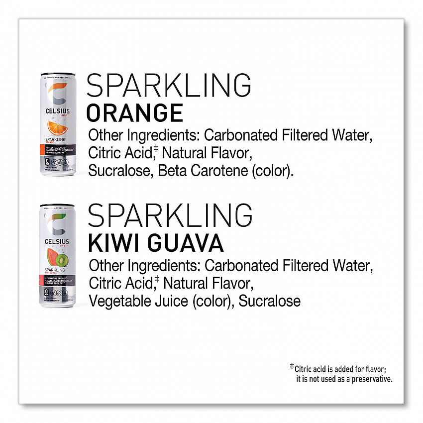 Live Fit Variety Pack, Kiwi Guava and Orange, 12 oz Can, 24/Carton (22002166)