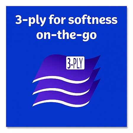 On The Go Packs Facial Tissues, 3-Ply, White, 10 Sheets/Pouch, 3 Pouches/Pack, 36 Packs/Carton (11976)
