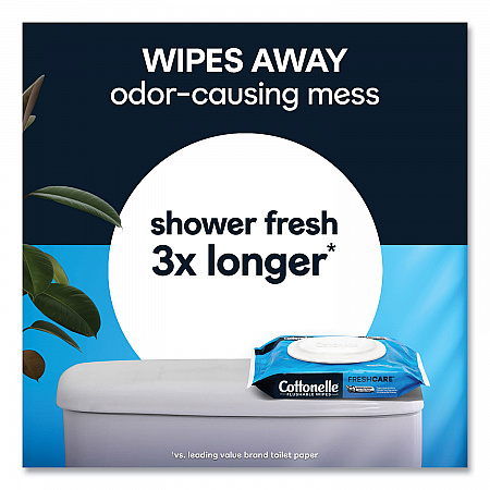 Fresh Care Flushable Cleansing Cloths, 1-Ply, 3.73 x 5.5, White, 84/Pack (35970PK)