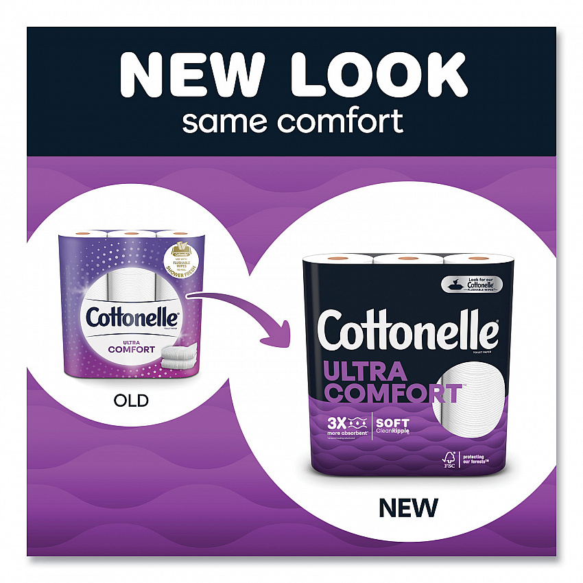 Ultra ComfortCare Toilet Paper, Soft Tissue, Septic Safe, 2-Ply, White, 284 Sheets/Roll, 6 Rolls/Pack, 36 Rolls/Carton (55707)