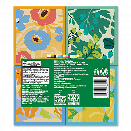 Soothing Lotion Facial Tissue, 3-Ply, White, 60 Sheets/Box, 4 Boxes/Pack, 8 Packs/Carton (54289)