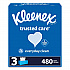 Trusted Care Facial Tissue, 2-Ply, White, 160 Sheets/Box, 3 Boxes/Pack, 12 Packs/Carton (54303)