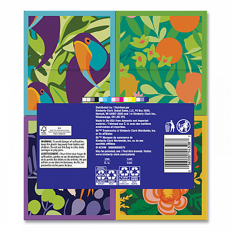 Ultra Soft Facial Tissue, 3-Ply, White, 60 Sheets/Box, 4 Boxes/Pack, 12 Packs/Carton (54308)
