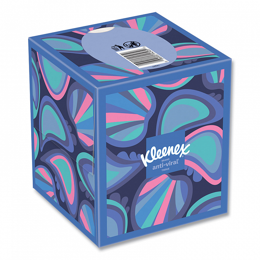 Anti-Viral Facial Tissue, 3-Ply, White, 55 Sheets/Box, 27 Boxes/Carton (54505)