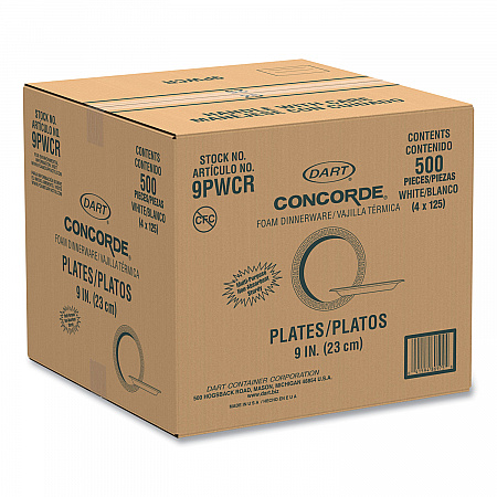 Concorde Non-Laminated Foam Plates, 9