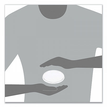 Plastic Lids for Foam Cups, Bowls and Containers, Flat, Not Vented, Fits 6 oz to 32 oz, Clear, 100/Sleeve, 10 Sleeves/Carton (20CLR)