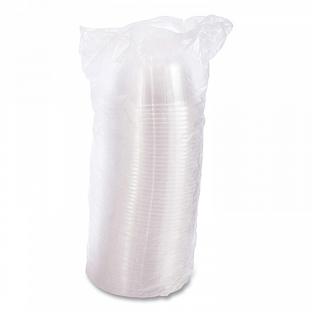 Dome-Top Sundae/Cold Cup Lids, High Dome, Fits 5 oz to 32 oz Cold Cups, Plastic, Clear, 50/Pack, 20 Packs/Carton (20HDLC)