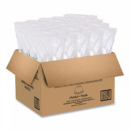 Cappuccino Dome Sipper Lids, Fits 30 oz to 32 oz Hot Cups, Plastic, Clear, 50/Pack, 20 Packs/Carton (20LCDH)