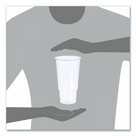 Conex ClearPro Plastic Cold Cups, 32 oz, Clear, 25/Bag, 20 Bags/Carton (32P)